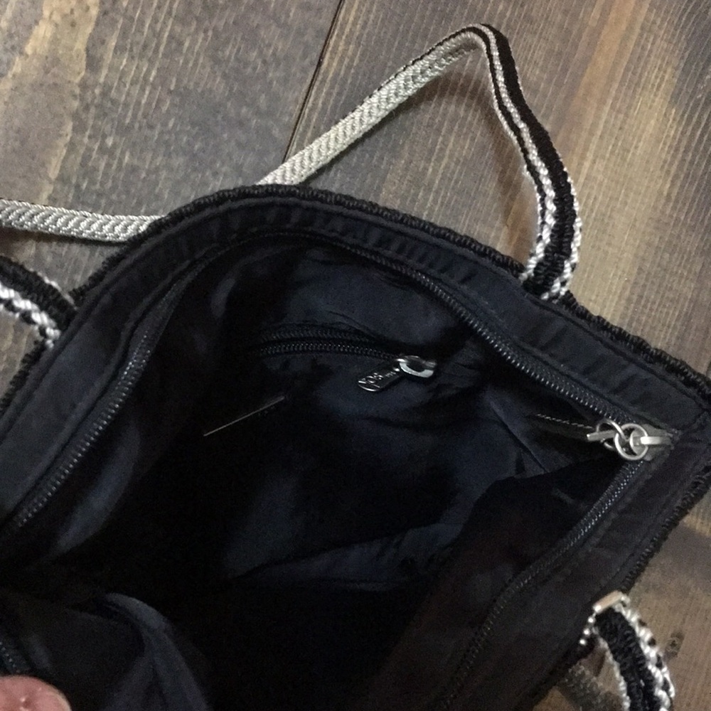 The Sak Black Gray Round Crochet Purse - Picture 8 of 8